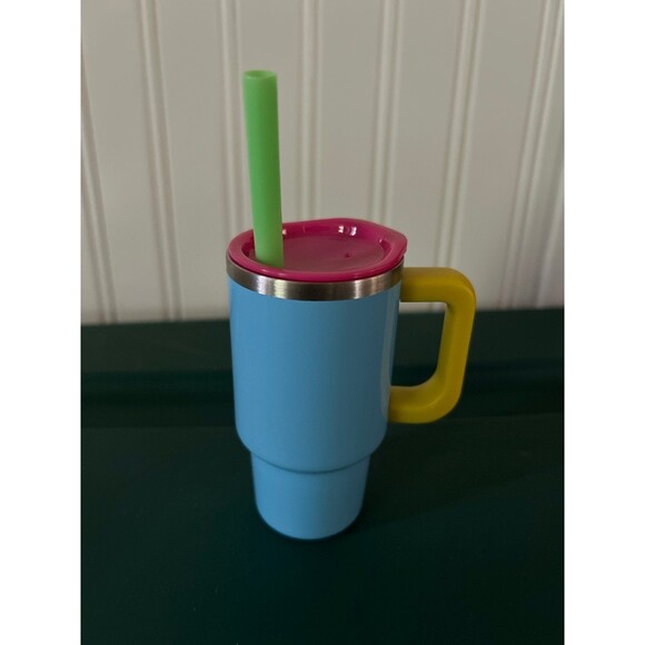 Mini Stainless Steel Insulated Tumbler, 3.5 oz Tumbler with Straw and Lid - Picture 1 of 3